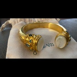 Julie Vos mother of pearl hinge cuff bracelet. Never been worn.